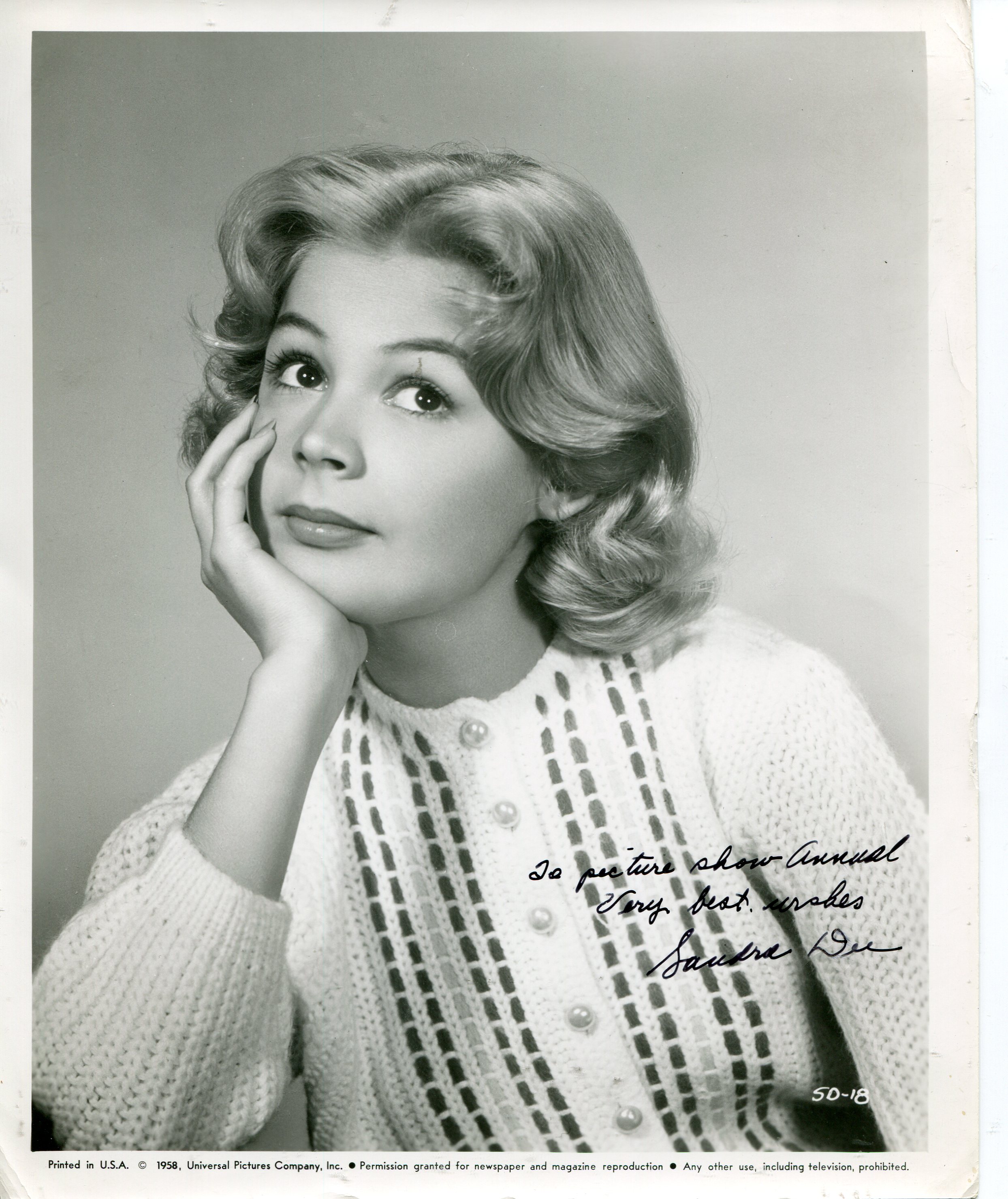 Sandra Dee Movies & Autographed Portraits Through The Decades