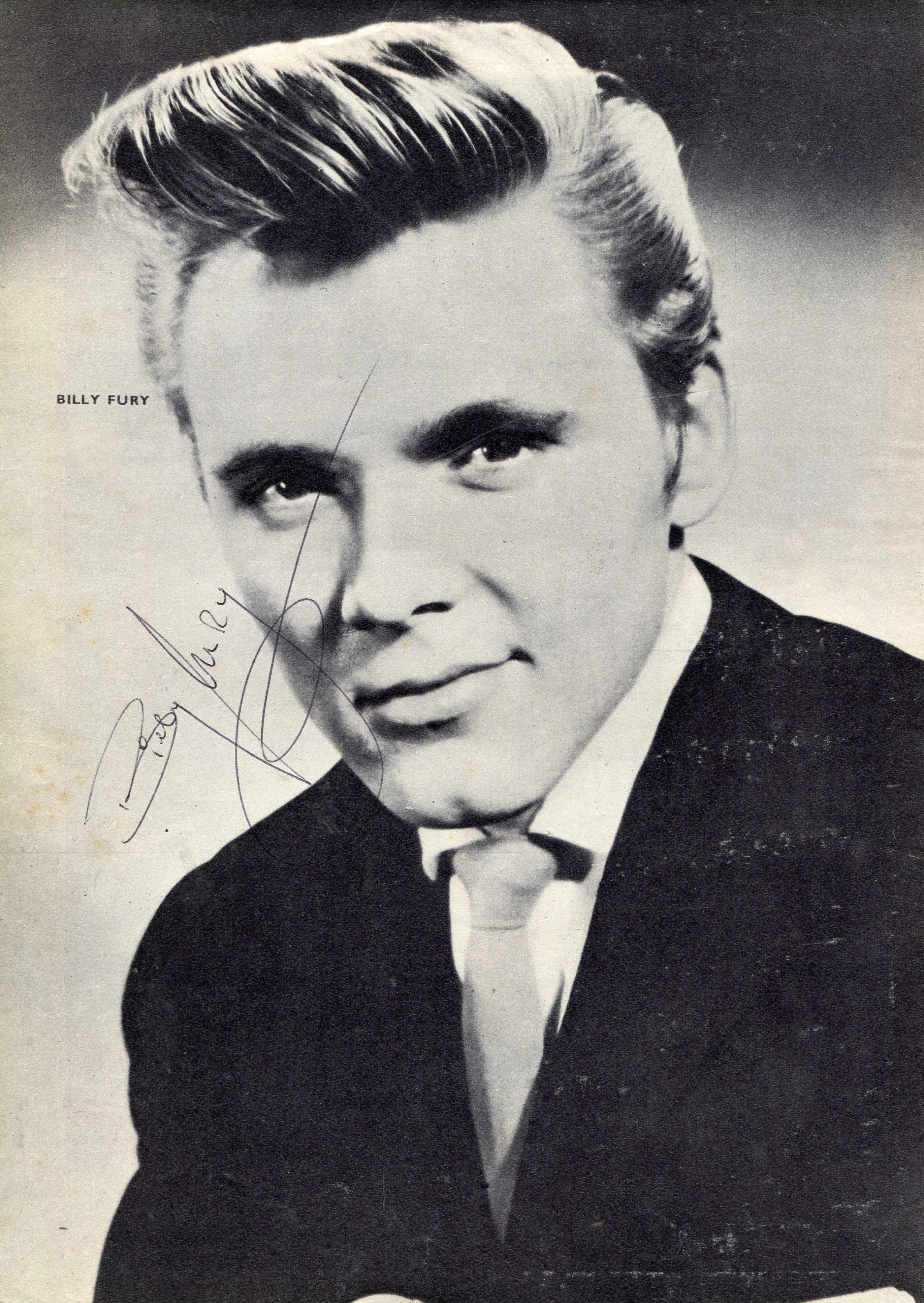 Billy Fury Movies & Autographed Portraits Through The Decades
