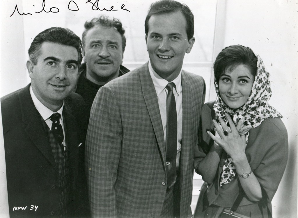Milo O'Shea with Reginald Beckwith, Pat Boone and Fidelma Murphy