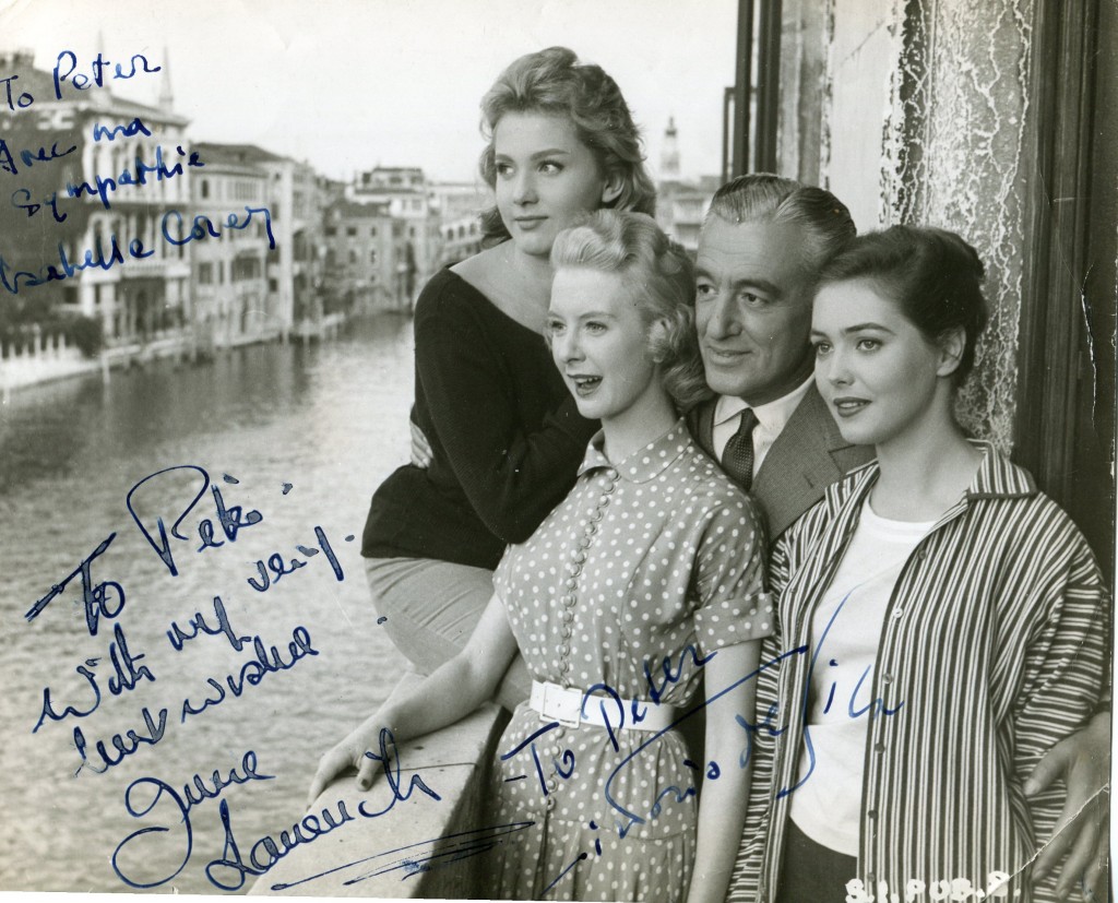 Vittorio de Sica, Isabelle Corey & June Laverick