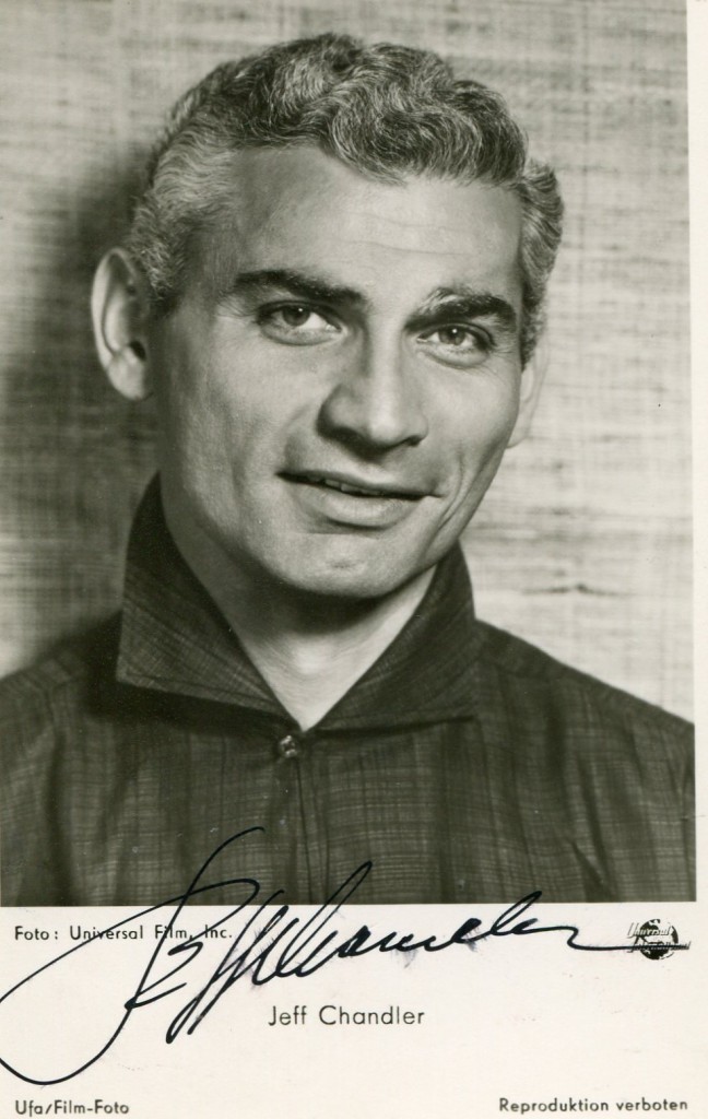 Jeff Chandler Movies Autographed Portraits Through The Decades