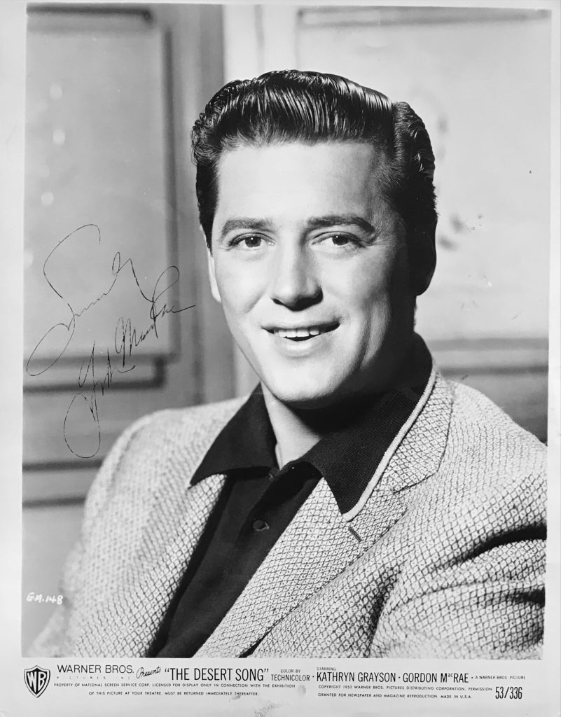 Gordon MacRae – Movies & Autographed Portraits Through The Decades