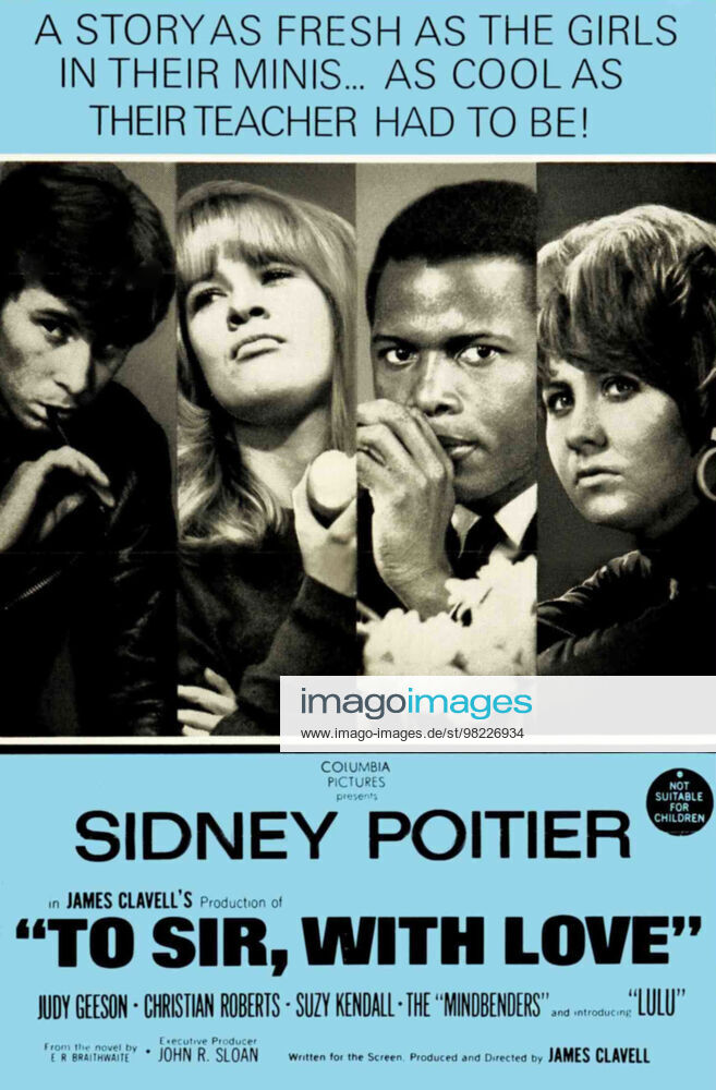 TO SIR, WITH LOVE, L-r: Christian Roberts, Judy Geeson, Sidney Poitier ...